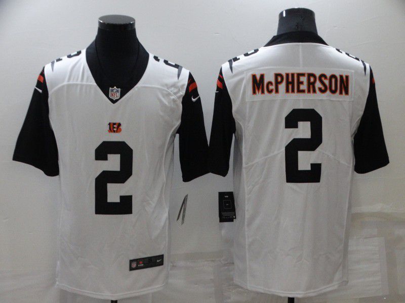 Men Cincinnati Bengals #2 Mcpherson White 2022 Nike Vapor Untouchable Limited NFL Jerseys